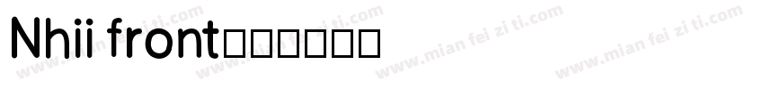 Nhii front字体转换